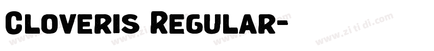 Cloveris Regular字体转换 Cloveris Regular字体转换